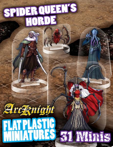 Flat Plastic Miniatures: Spider Queen’s Horde