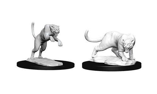 WizKids Nolzur's Marvelous Unpainted Miniatures: Panther & Leopard (2)