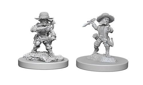 Pathfinder Deep Cuts Unpainted Miniatures: Male Halfling Rogues (2)