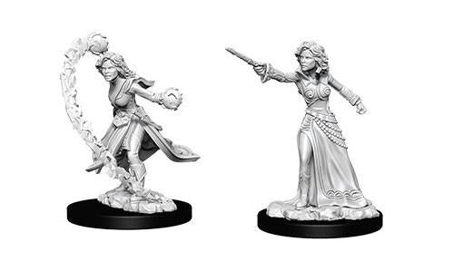 Pathfinder Deep Cuts Unpainted Miniatures: Female Human Wizards (2)