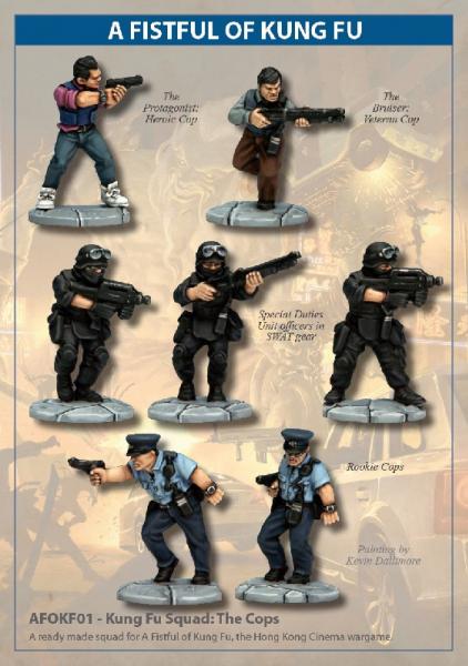 28mm Modern: (A Fistful of Kung Fu) Kung Fu Squad - The Cops