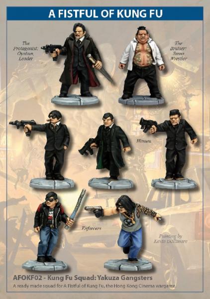 28mm Modern: (A Fistful of Kung Fu) Kung Fu Squad - Yakuza Gangsters