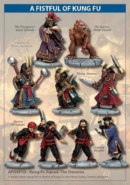 28mm Modern: (A Fistful of Kung Fu) Kung Fu Squad - The Demons