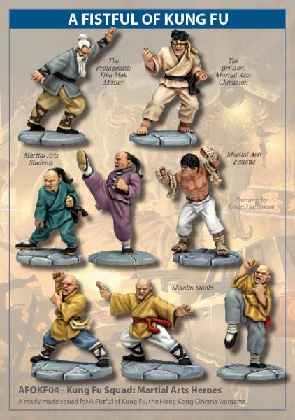 28mm Modern: (A Fistful of Kung Fu) Kung Fu Squad - Martial Arts Heroes