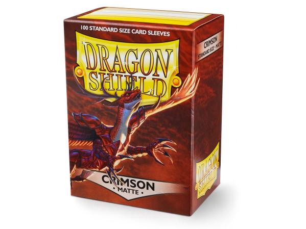 Dragon Shields: Matte Crimson Sleeves (100)