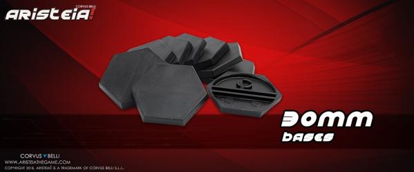 Aristeia!: 30mm Hexagonal Bases (10)