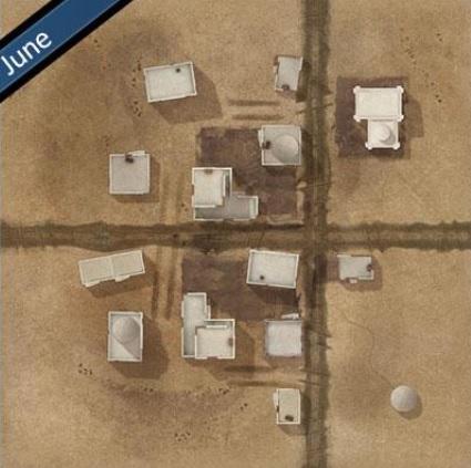 TANKS: Italian Desert 3 (El Alamein) Game Mat 36'' x 36''