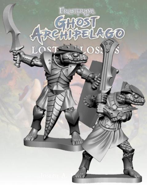 Frostgrave: Ghost Archipelago Snake-man Freebooter & Mercenary