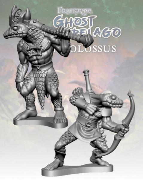 Frostgrave: Ghost Archipelago Snake-man Savage & Hunter