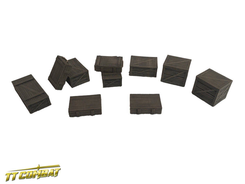28mm Terrain: Streets of Venice - Wooden Crates Set (resin)