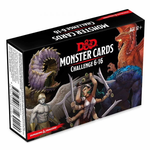 D&D: Monster Cards Challenge 6-16 (74 Cards)