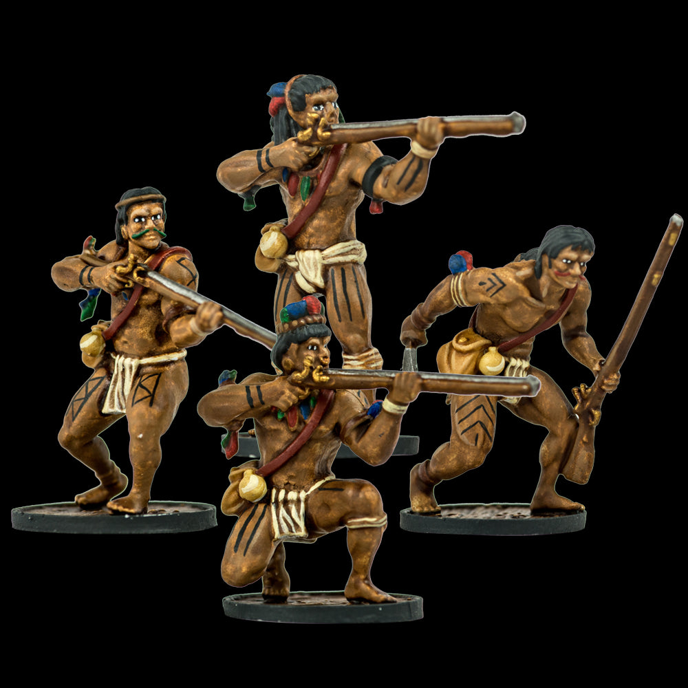 Blood & Plunder: (Native American) Warrior Musketeers Unit (4)