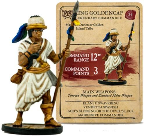 Blood & Plunder: (Native American) King Golden Cap Legendary Commander