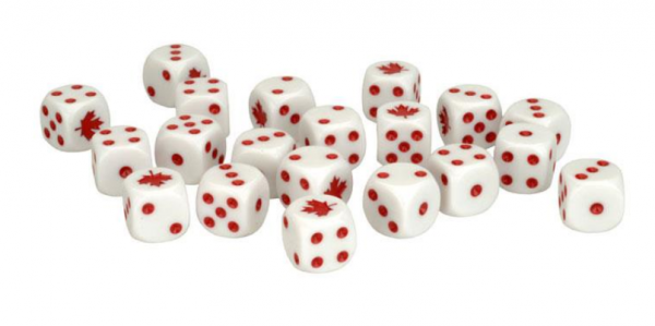 Team Yankee: Canadian Dice Set (20)