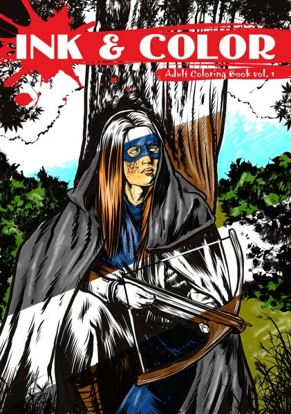 Ink & Color: Adult Coloring Book Vol. 1