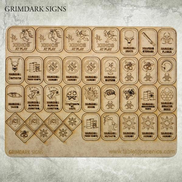 Kromlech Tabletop Scenics: Grimdark Signs