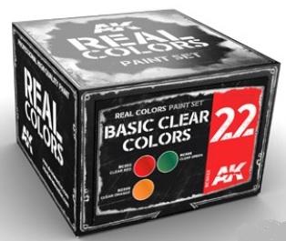 AK-Interactive: Real Colors - Basic Clear Colors Set