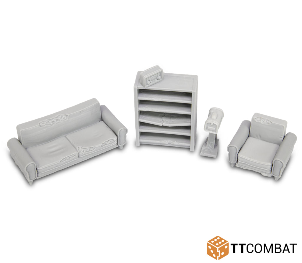 28mm Terrain: City Accessories - Lounge Accessories (5) (resin)