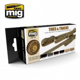 AMMO: Acrylic Paint Set - Tires and Tracks