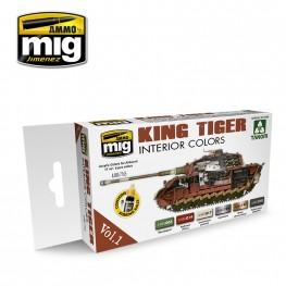 AMMO: Acrylic Paint Set - King Tiger Interior Color (Special Takom Edition) Vol1