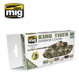 AMMO: Acrylic Paint Set - King Tiger Exterior Color (Special Takom Edition) Vol2
