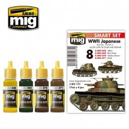 AMMO: Acrylic Paint Set - (Smart Set) WWII Japanese AFV Early Colors