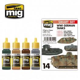AMMO: Acrylic Paint Set - (Smart Set) WWI German Tanks Colors
