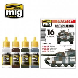 AMMO: Acrylic Paint Set - (Smart Set) British Berlin Camouflage Colors 1988-1991