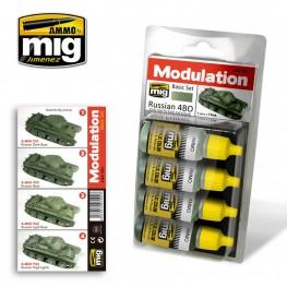 AMMO: Acrylic Paint Set - (Smart Modulation) Russian 4BO Modulation Set