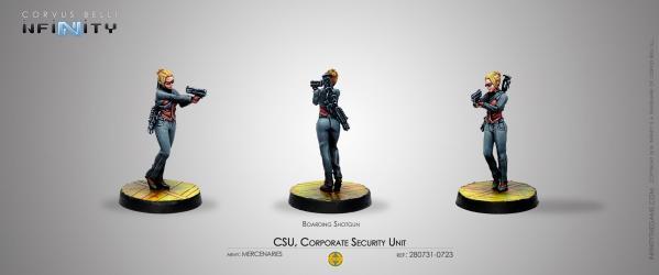 Infinity (#723) Mercs: CSU, Corporate Security Unit (Boarding Shotgun) (1)