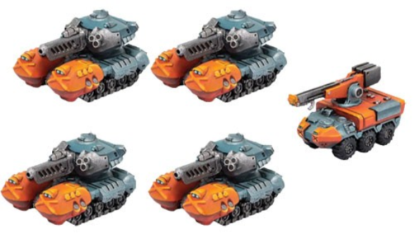 Monsterpocalypse: G-Tanks & Repair Truck - Protector G.U.A.R.D. Unit (resin)