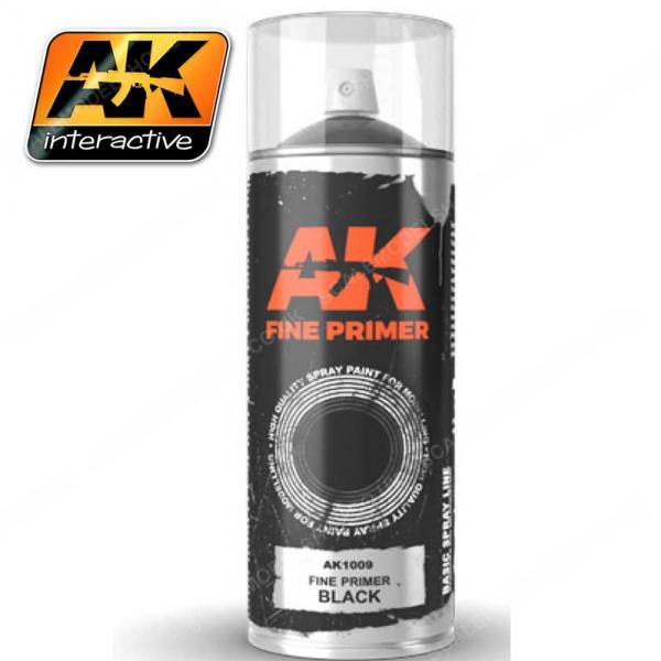 AK-Interactive: AK Sprays - Fine Primer Black (200ml)
