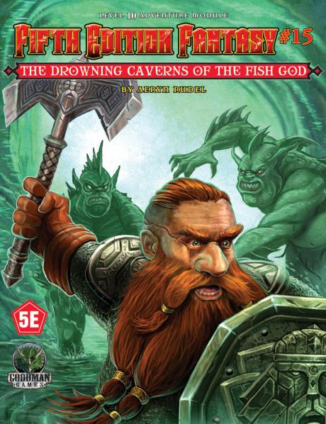 Dungeons & Dragons RPG: (Fifth Edition Fantasy) #15 Drowning Caverns of the Fish-God