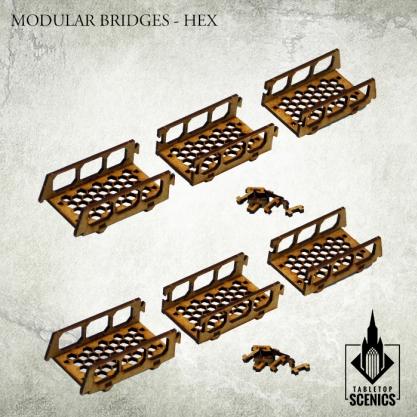 Kromlech Tabletop Scenics: Modular Bridges - Hex