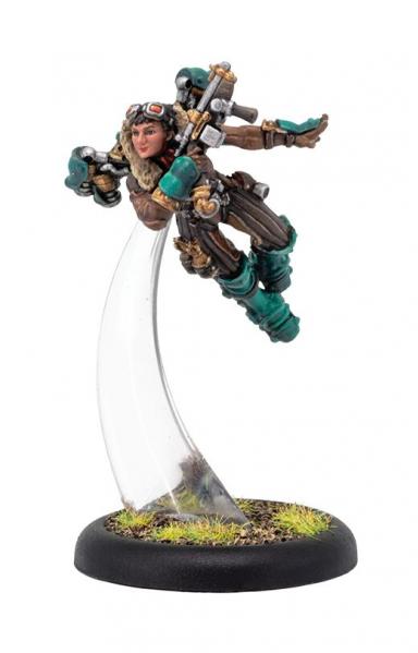 Warmachine: (Golden Crucible) Rocketman Ace – Crucible Guard Solo (metal)