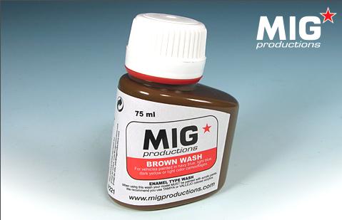 MIG Productions: (Washes & Effects) BROWN WASH (75ml)