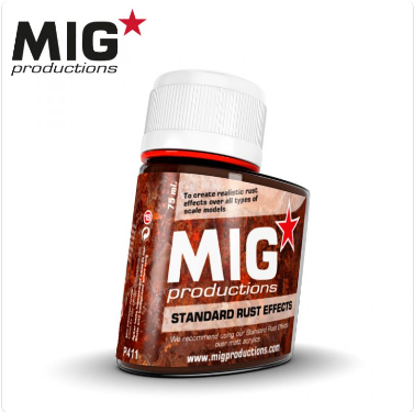 MIG Productions: (Washes & Effects) STANDARD RUST EFFECTS (75ml)