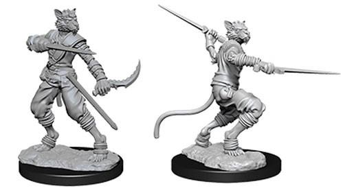 D&D Nolzurs Marvelous Unpainted Minis: Male Tabaxi Rogues (2)
