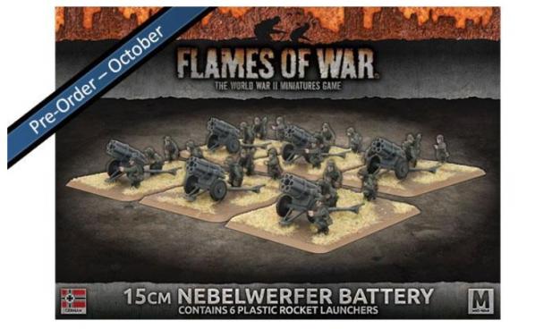 Flames Of War (WWII): (Iron Cross) 15cm Nebelwerfer Battery (Plastic)