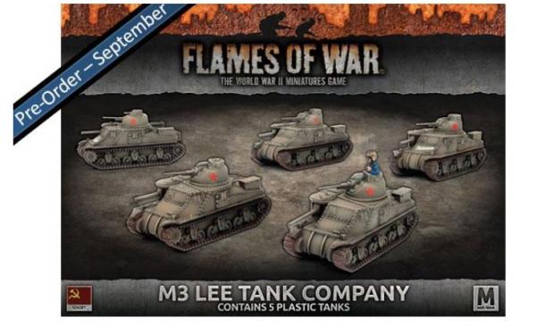 Flames Of War (WWII): (Soviet) M3 Lee Tank Company (Plastic)