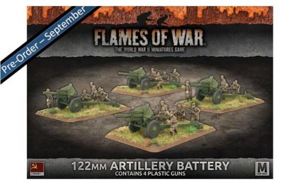 Flames Of War (WWII): (Soviet) 122mm Artillery Battery (Plastic)