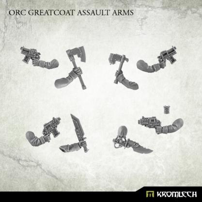 Kromlech Conversion Bitz: Orc Greatcoat Assault Arms (5)