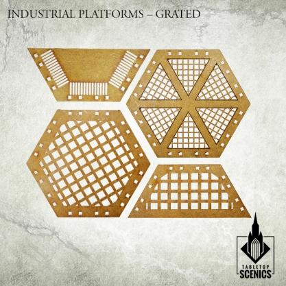 Kromlech Tabletop Scenics: Industrial Platforms – Grated