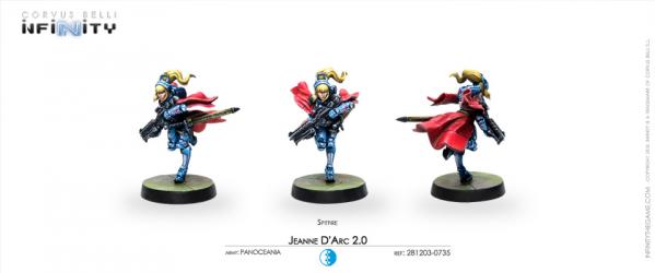Infinity (#735) PanOceania: Jeanne d'Arc 2.0 (Mobility Armor) (SPITFIRE) (1)