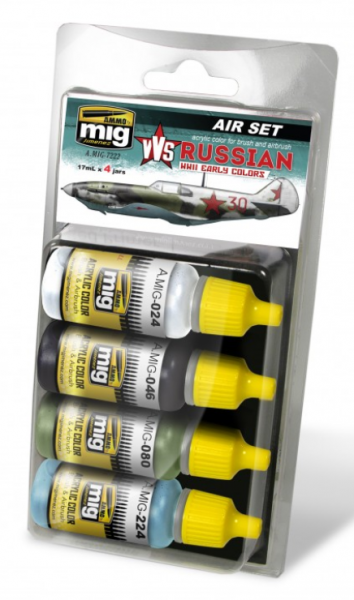 AMMO: Acrylic Paint Set - (Smart Set for Aircraft) VVS WWII Russian Early Aircraft
