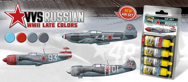 AMMO: Acrylic Paint Set - (Smart Set for Aircraft) VVS WWII Russian Late Aircraft