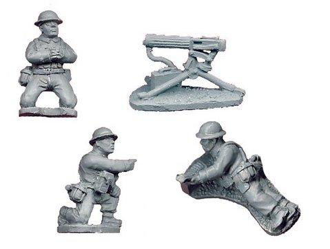 Crusader Miniatures: British Vickers MG (1 MG, 3 crew)
