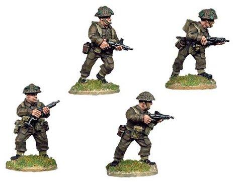 Crusader Miniatures: Late British Infantry with Sten SMG (4)