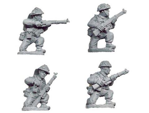 Crusader Miniatures: Late British Riflemen Kneeling (4)