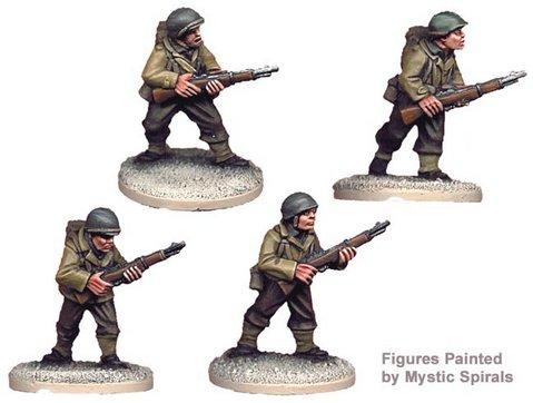 Crusader Miniatures: US Riflemen II (4)